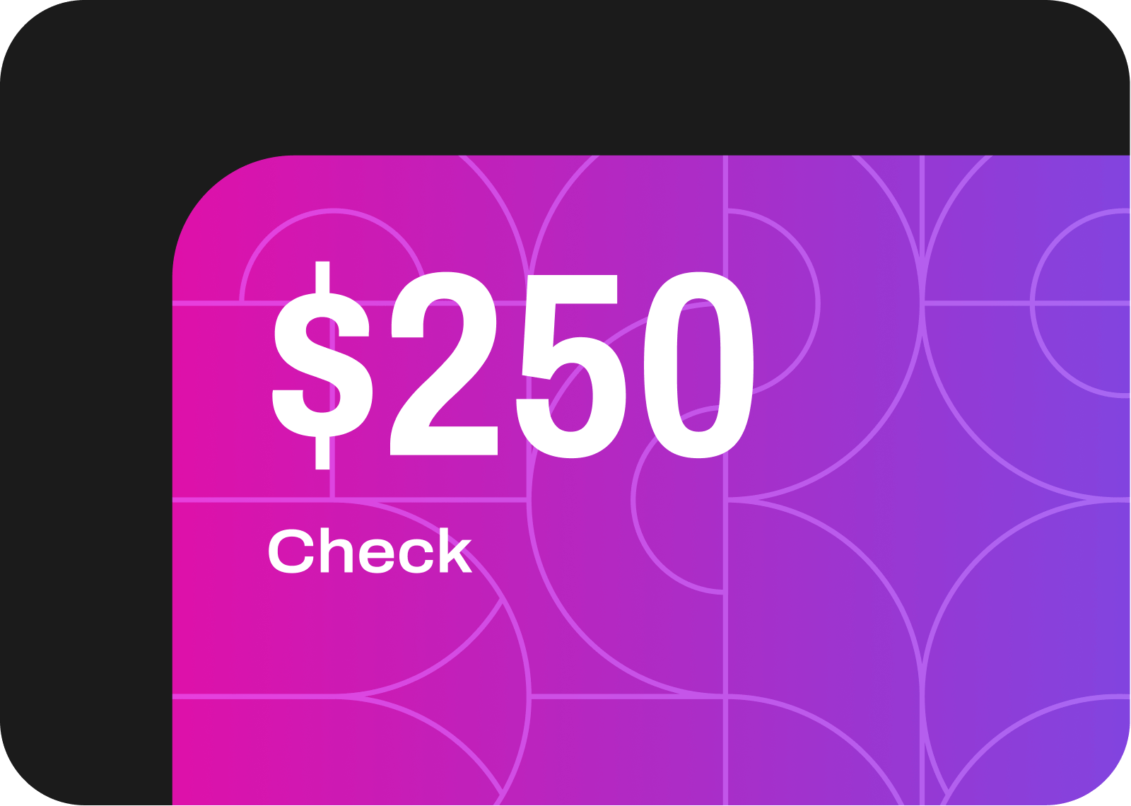 250 US Dollars check