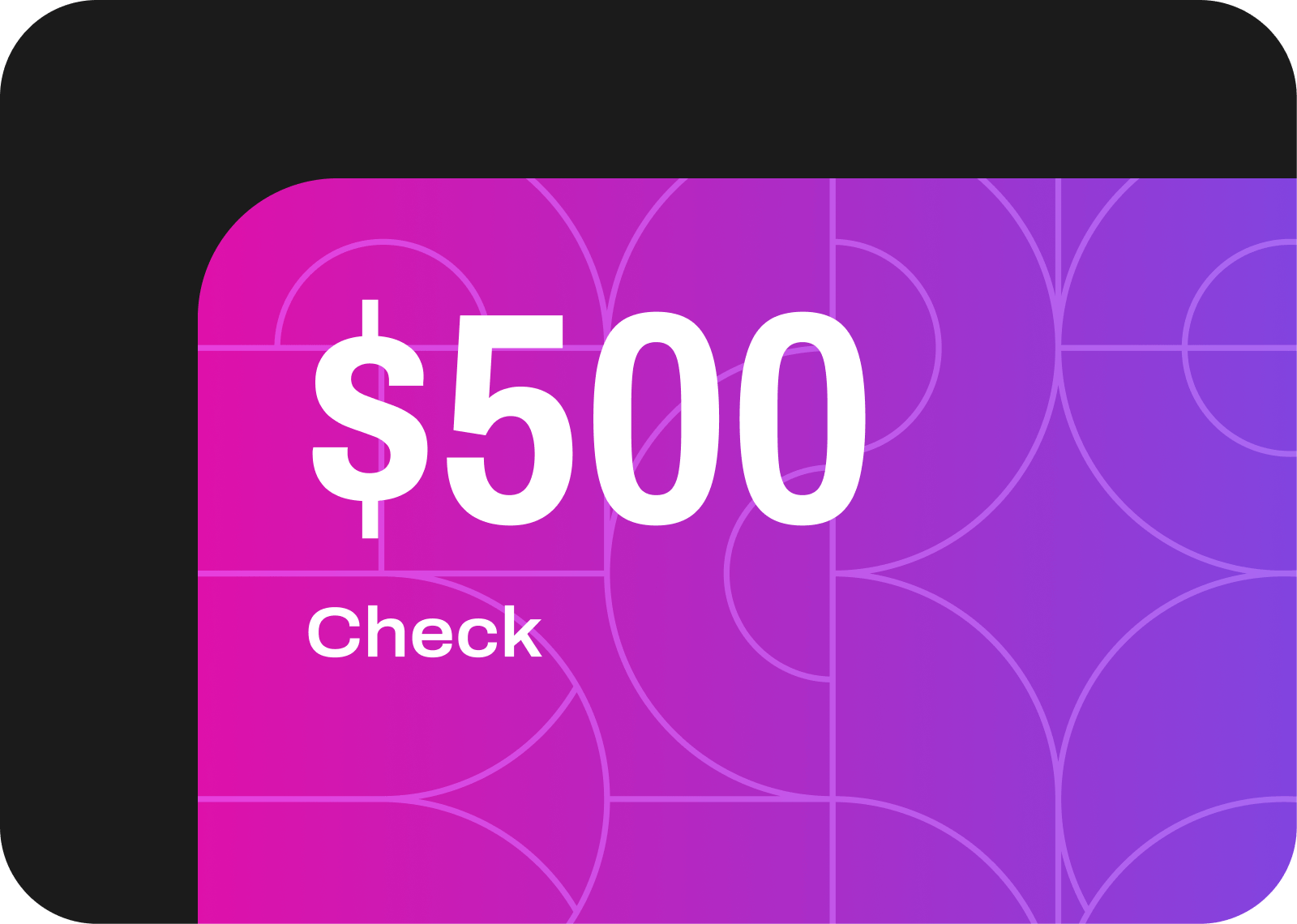 500 US Dollars check