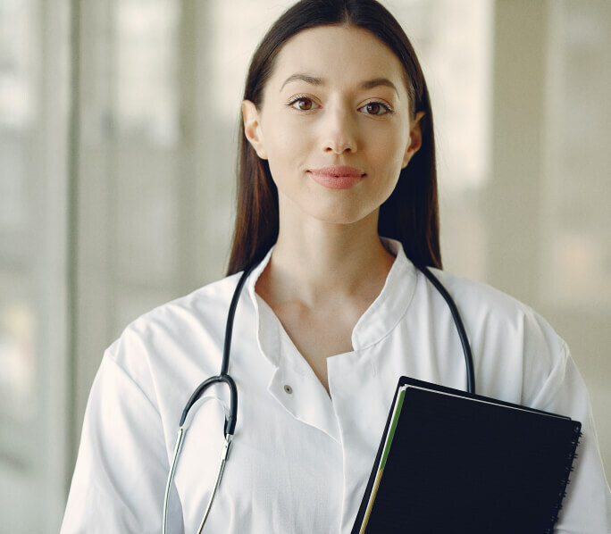 A female doctor