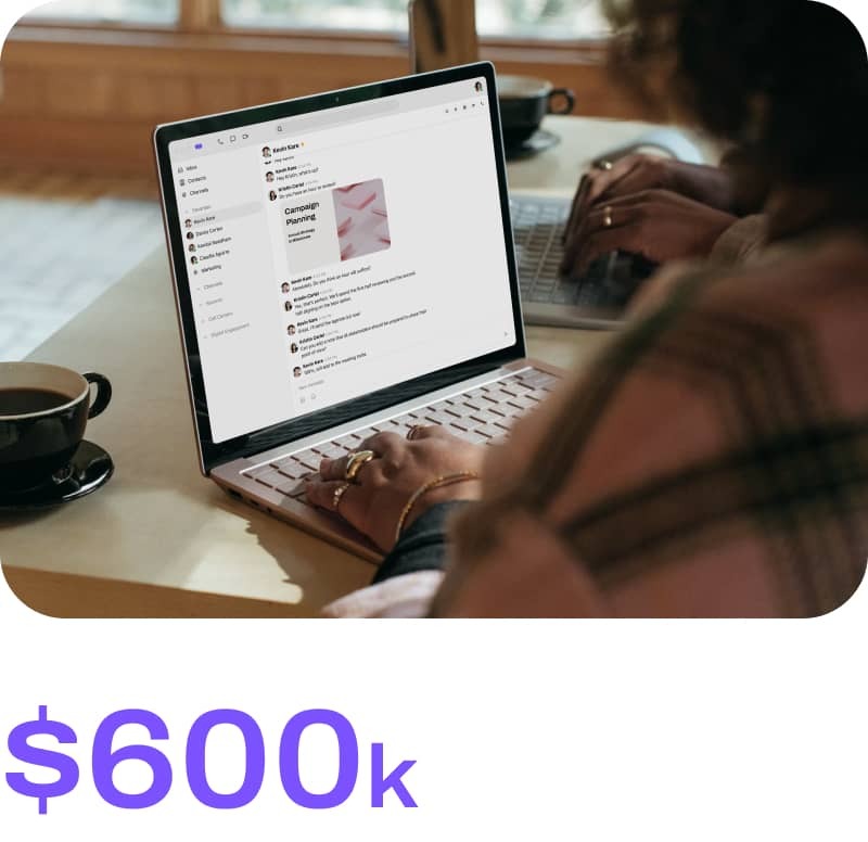 Six hundred thousand US dollars