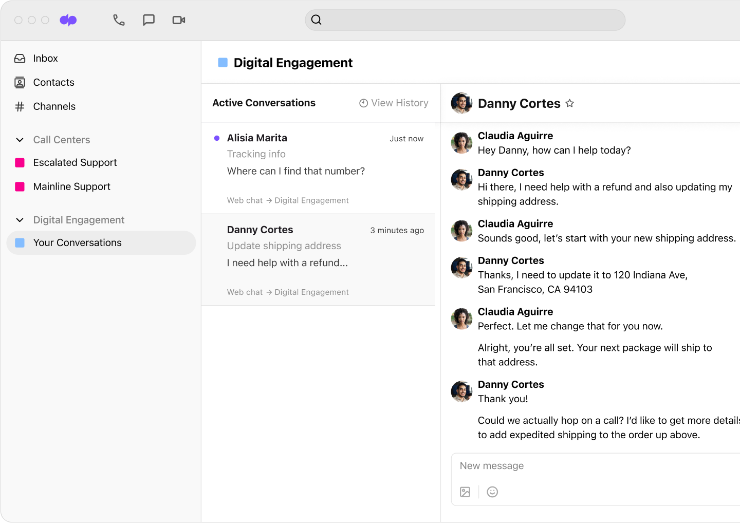Ai Contact Center Digital Customer Engagement