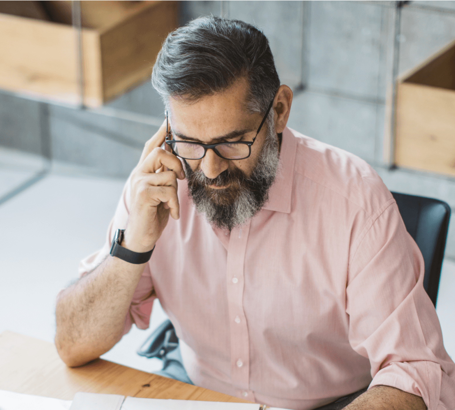 Ai Sales page guy talking on the phone