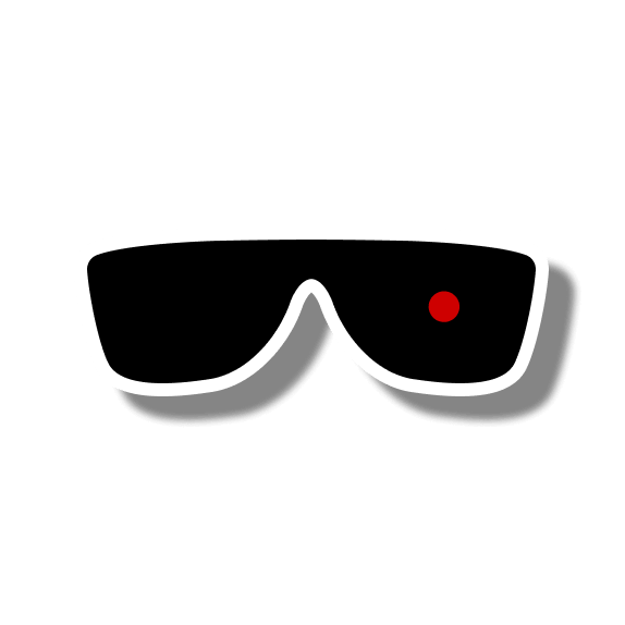 Black eyeglass