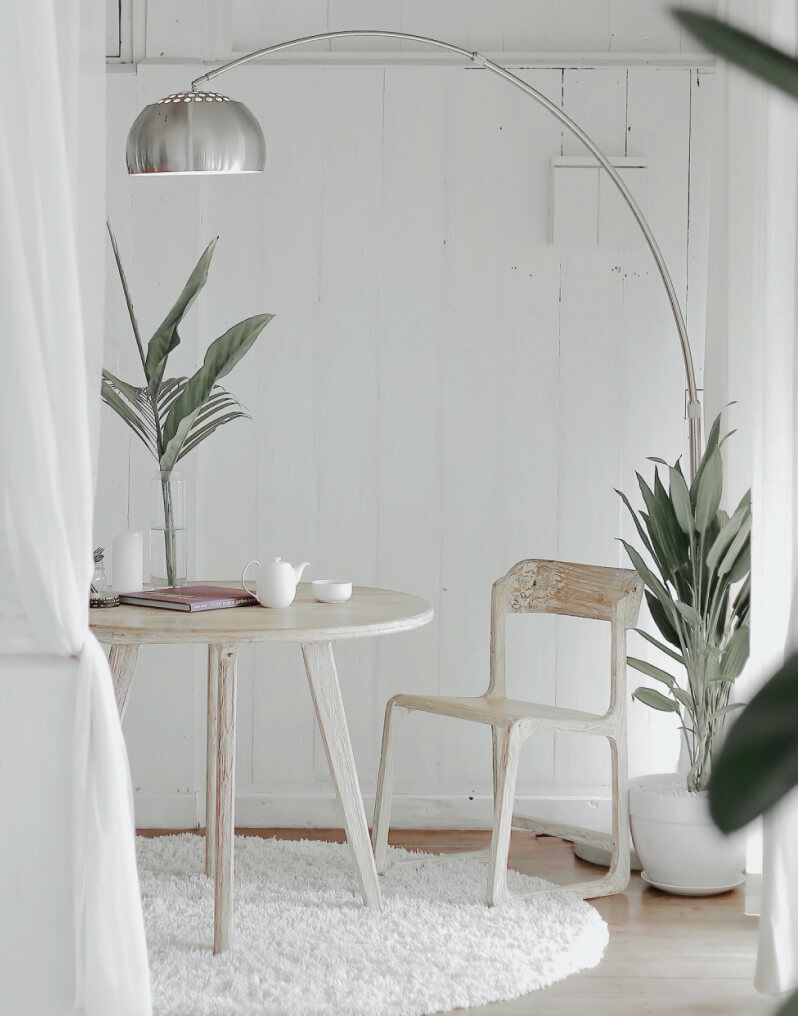 Chair and table