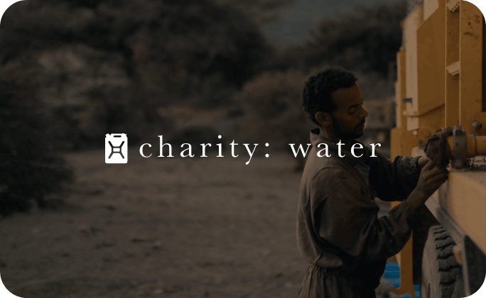 Charity Water grid card