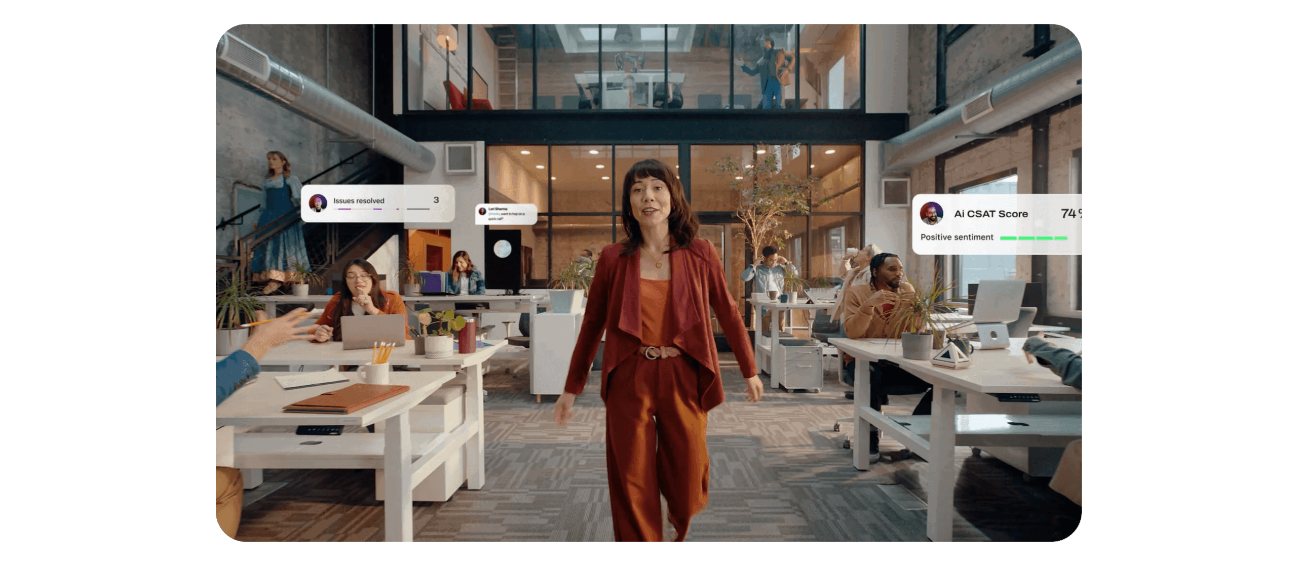Dialpad Ai Superbowl commercial still SEM paid landing page