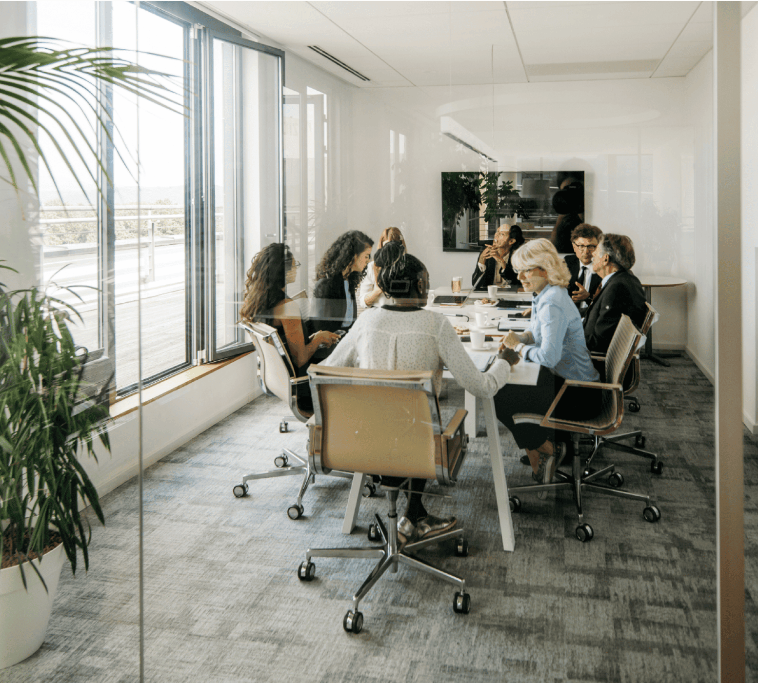 Dialpad Customer Intelligence Meeting at the office