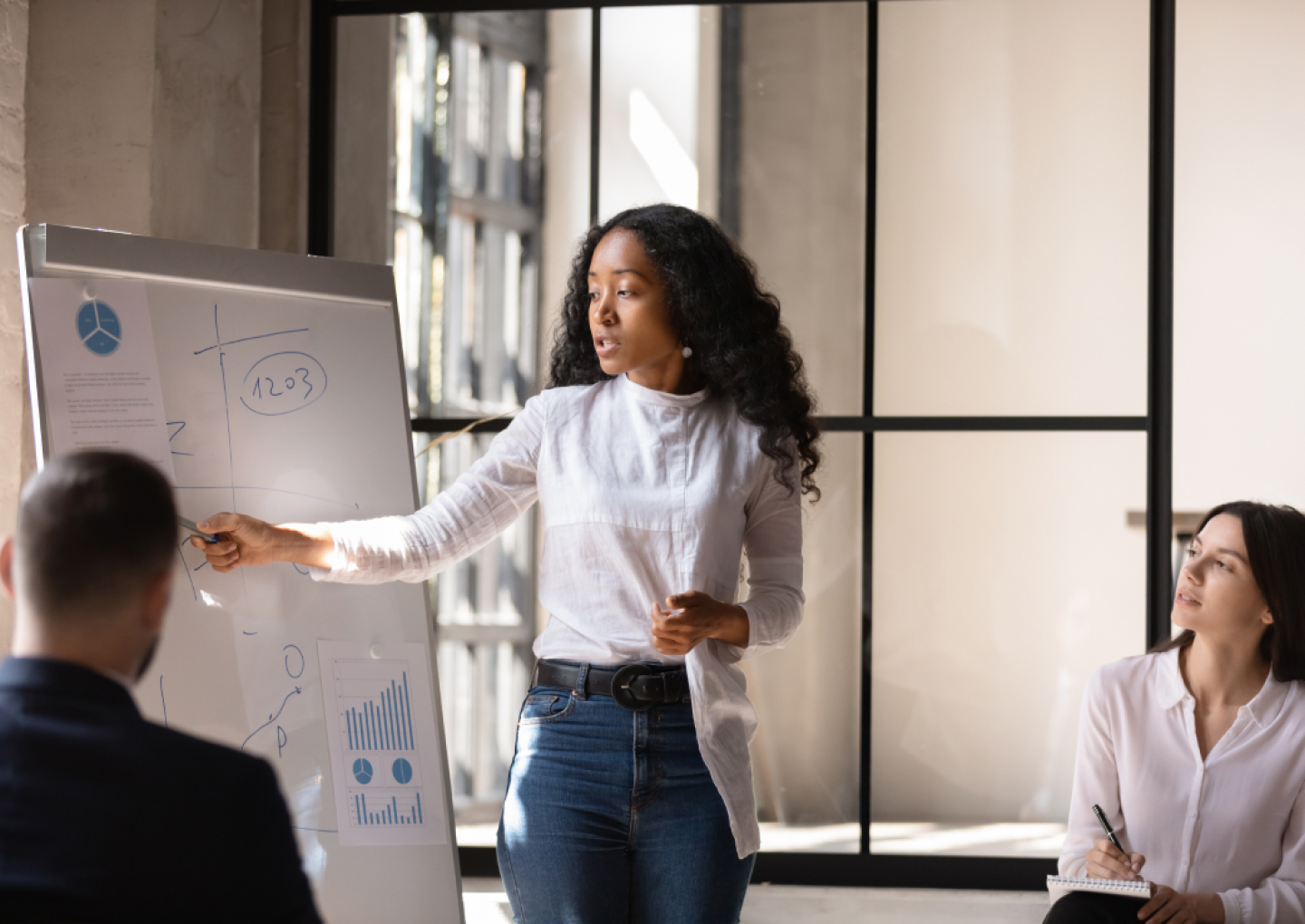 Discussion during a meeting