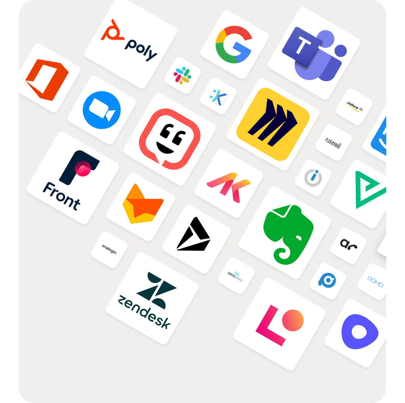 Logos of Dialpad integrations