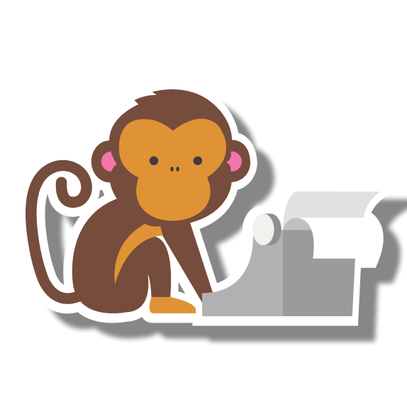 Monkey and typewriter