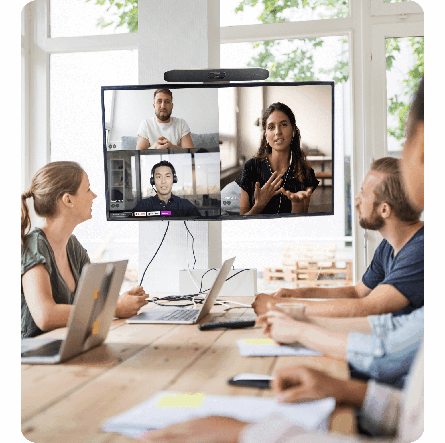 People on a video conference