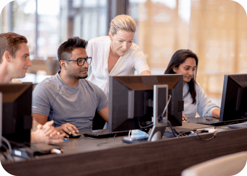 People working together