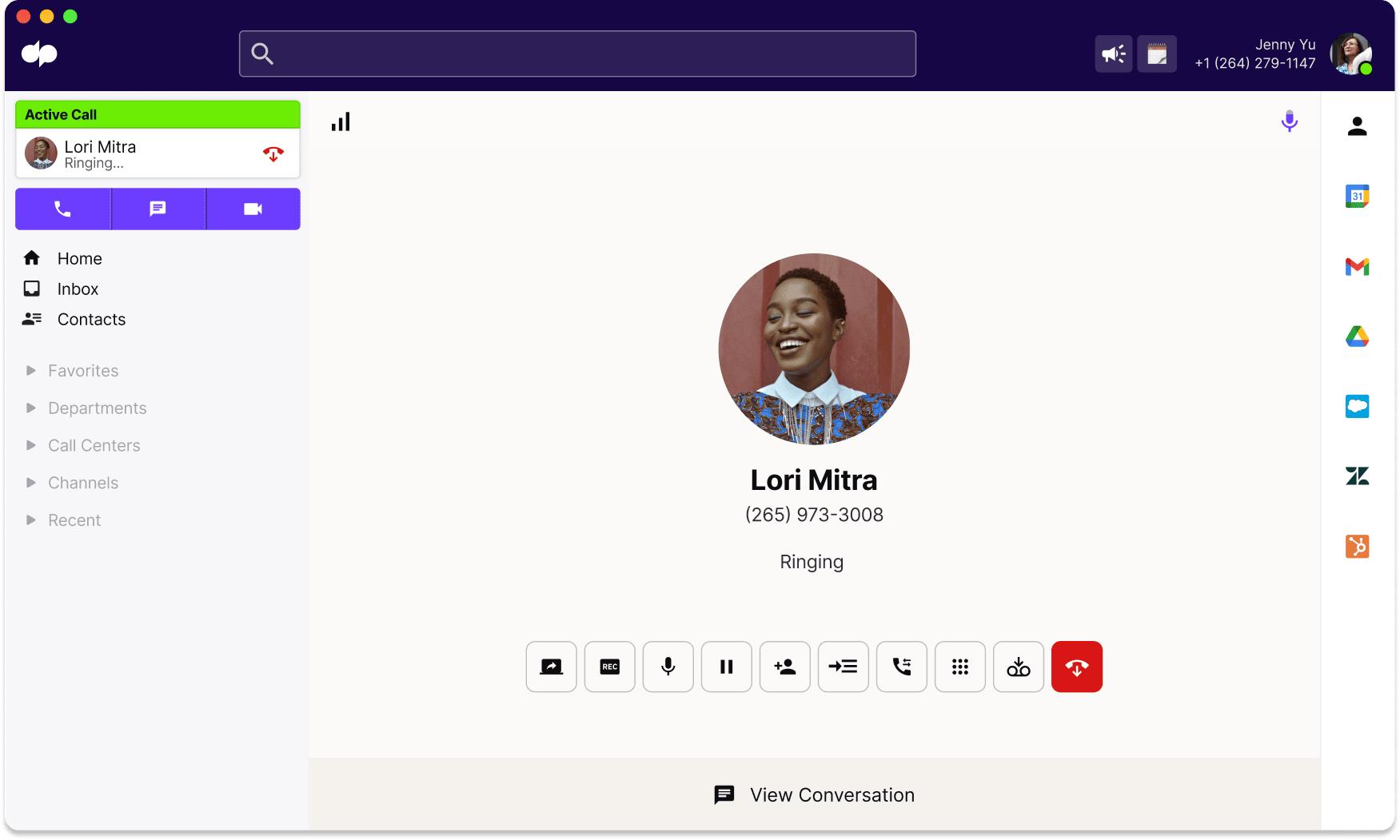 Placing and receiving calls