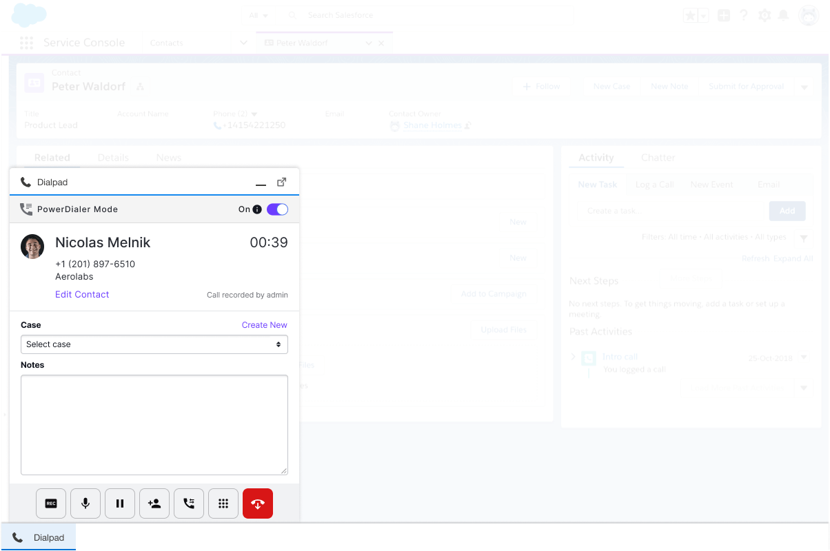 Salesforce Power Dialer