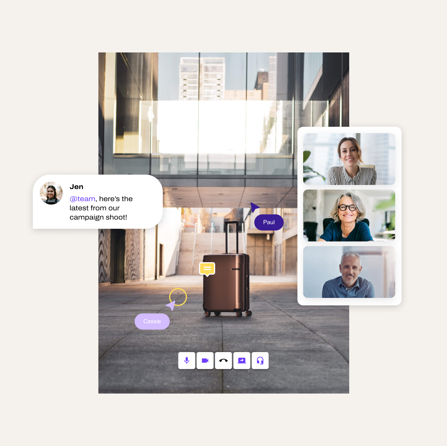 Screen sharing via Dialpads Miro integration