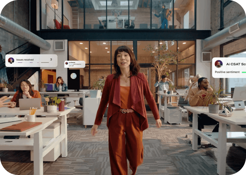 Still from the Dialpad Superbowl commercial