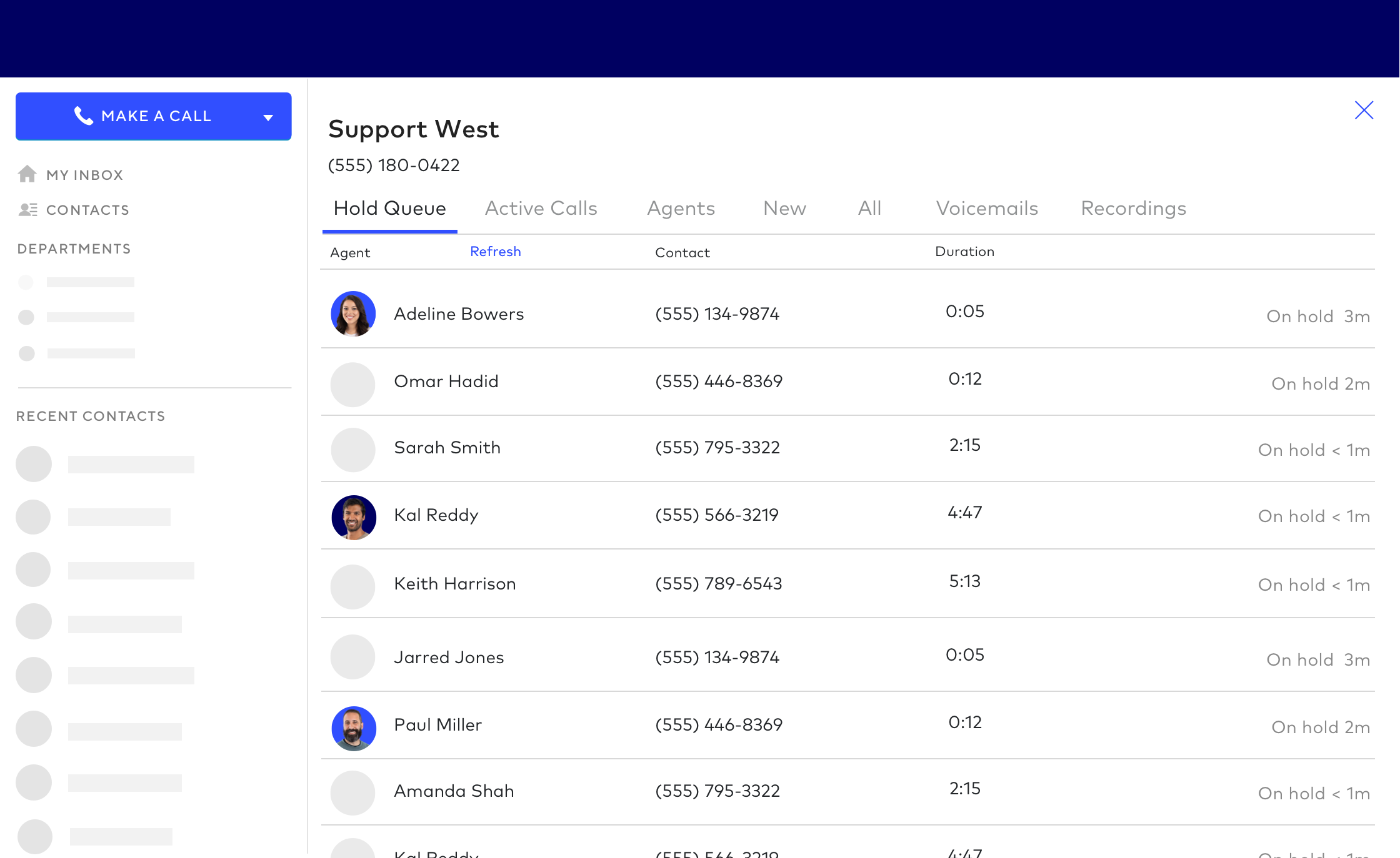 Support Desktop Call Queue Simple 2x