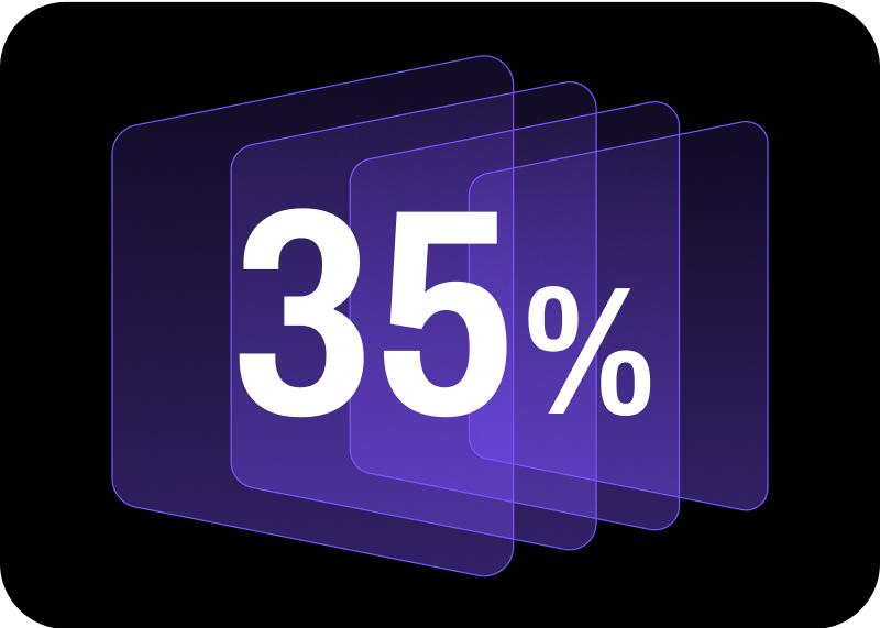 Thirty five percent