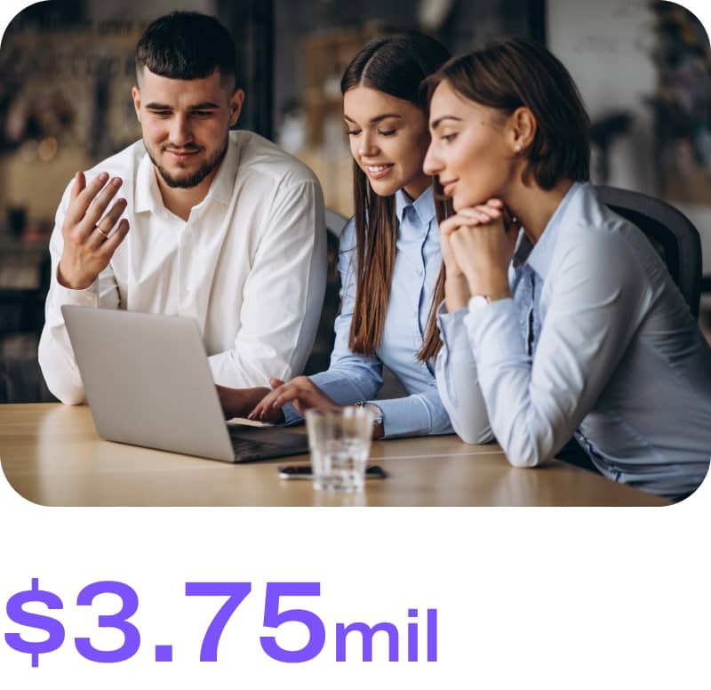 Three point seventy five million US dollars