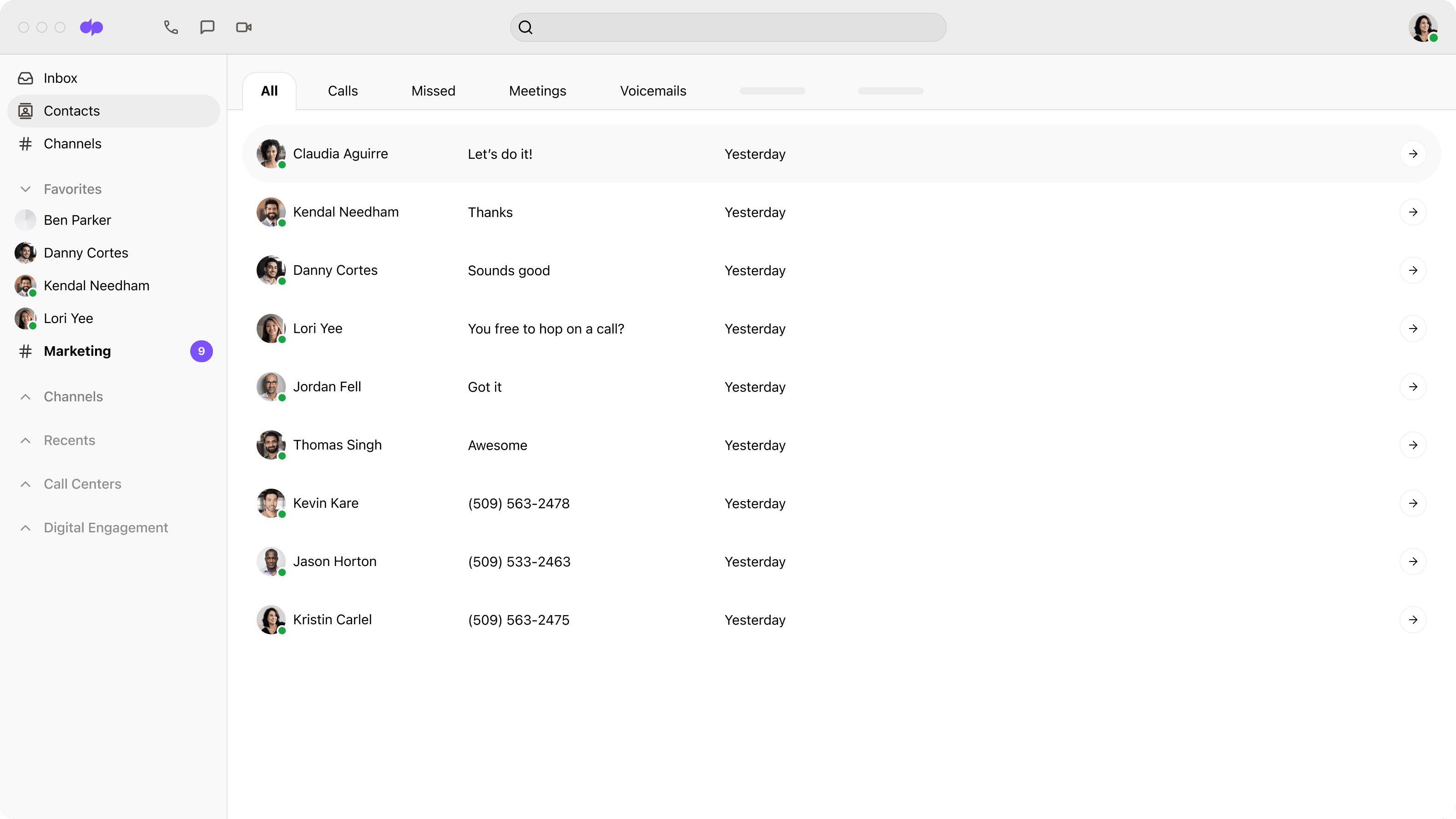 Updated company directory image UI