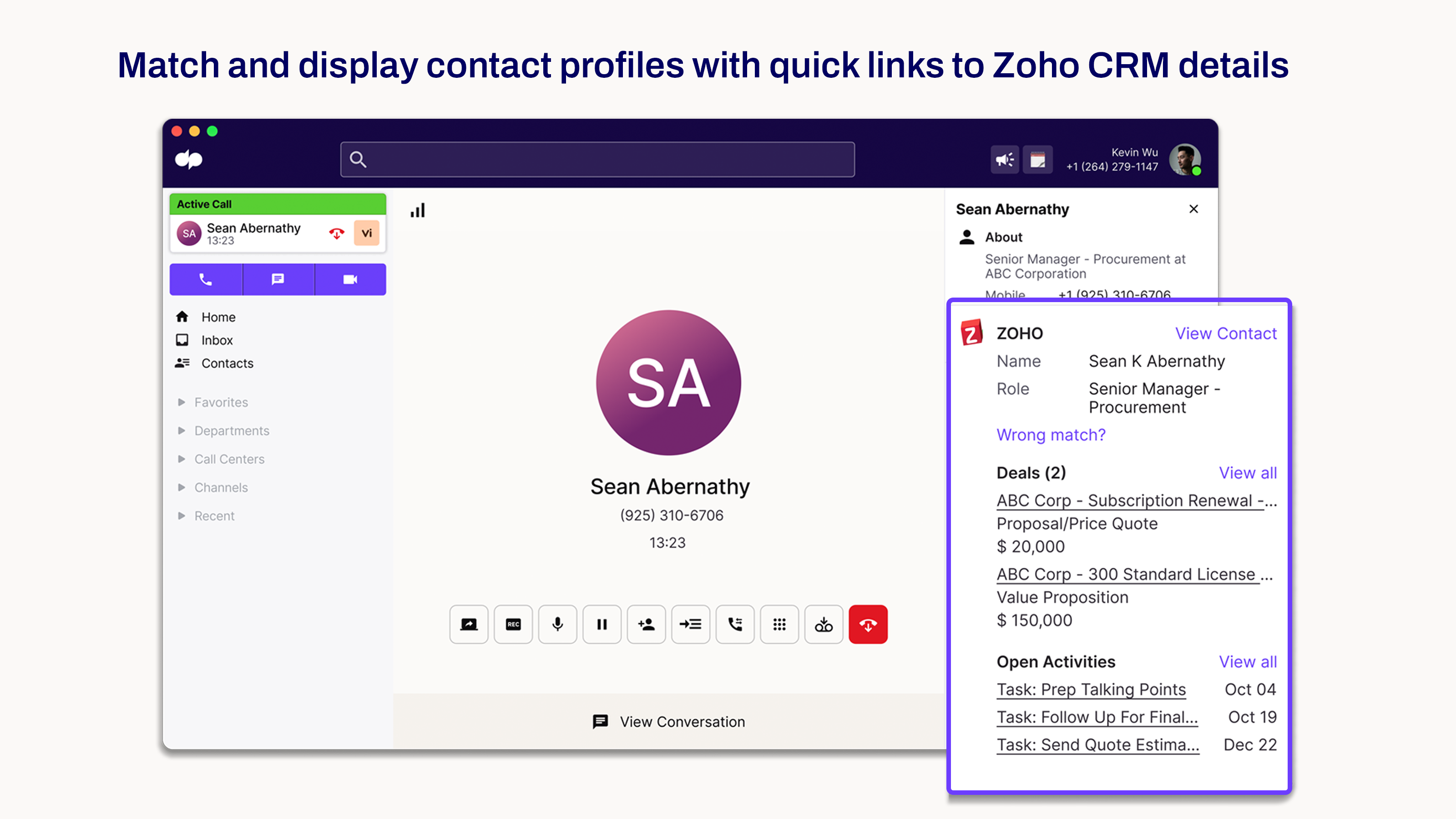 Zoho Dialpad Contact Syncing 2