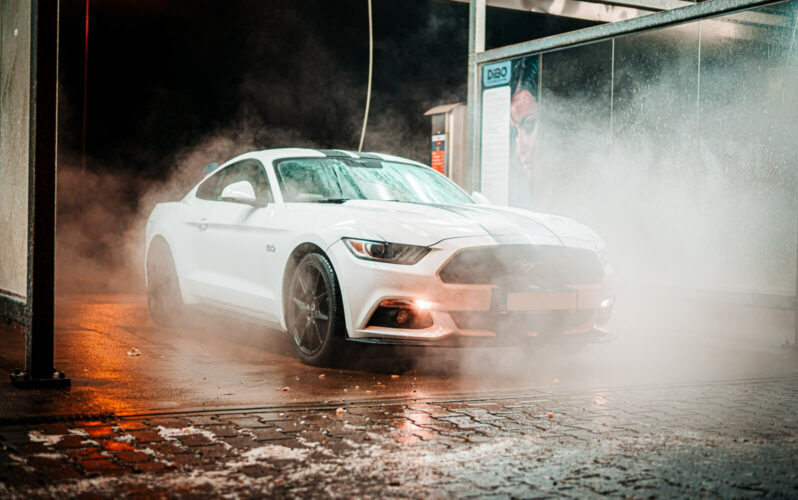 A car at the carwash