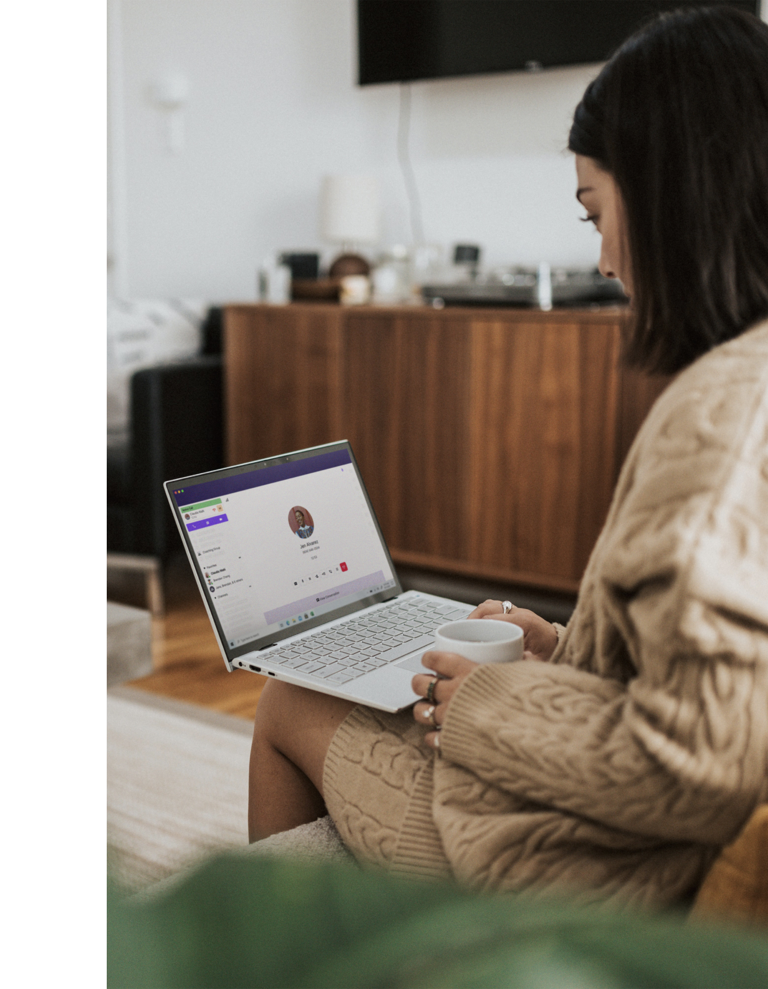 Woman with laptop
