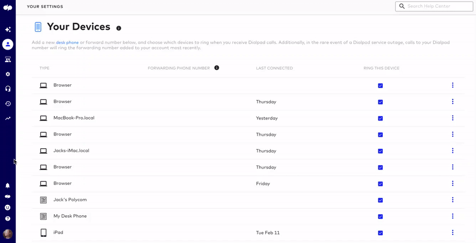 Easily forward calls on Dialpad