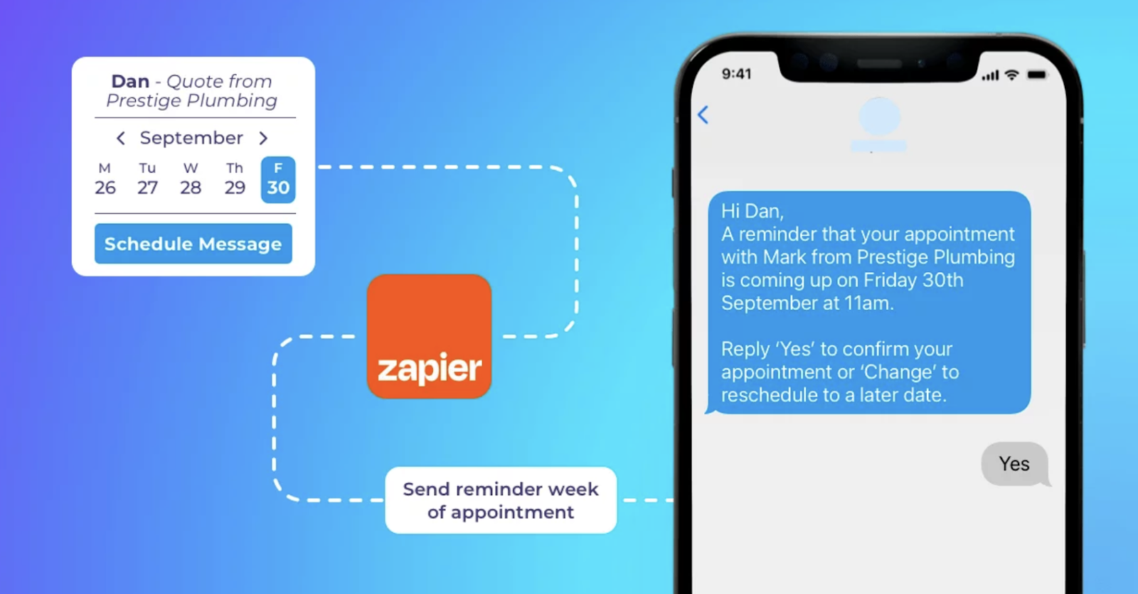 Automating your texts with zapier