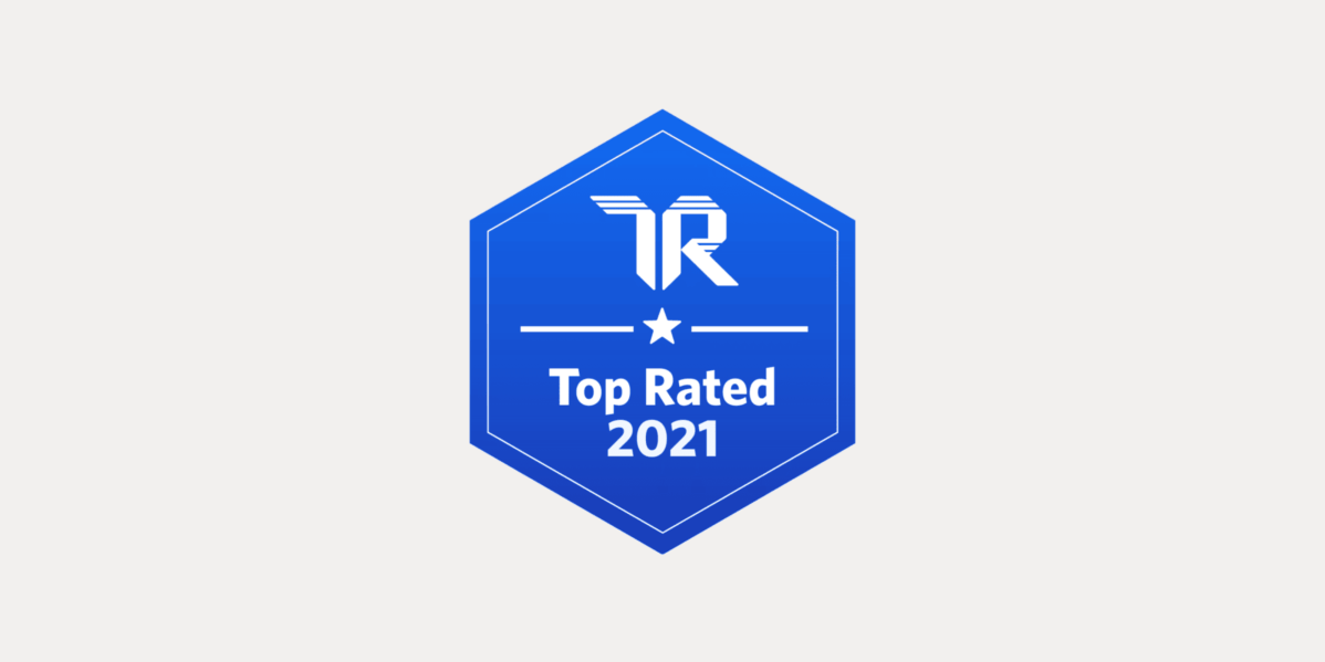 A TrustRadius Top Rated badge