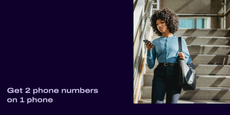 Get 2 phone numbers on 1 phone Header