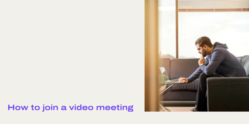 How to join video meeting header