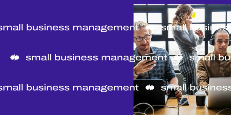 Small business management header