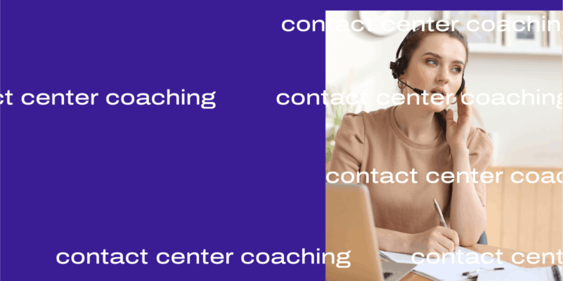 Contact center coaching header