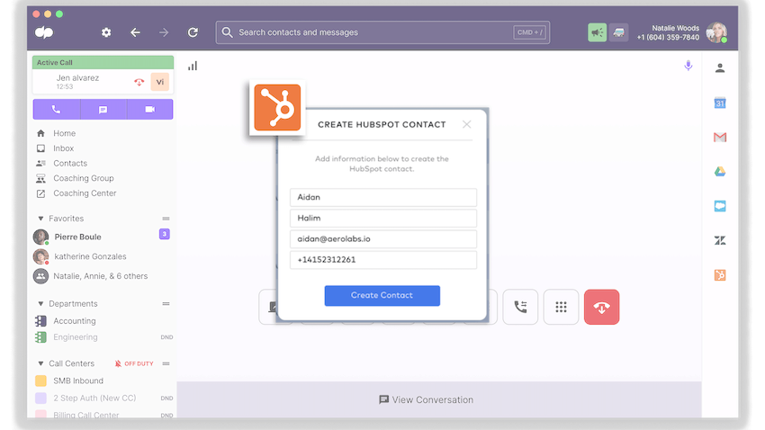 Creating a contact via hubspot and dialpad integration blog size