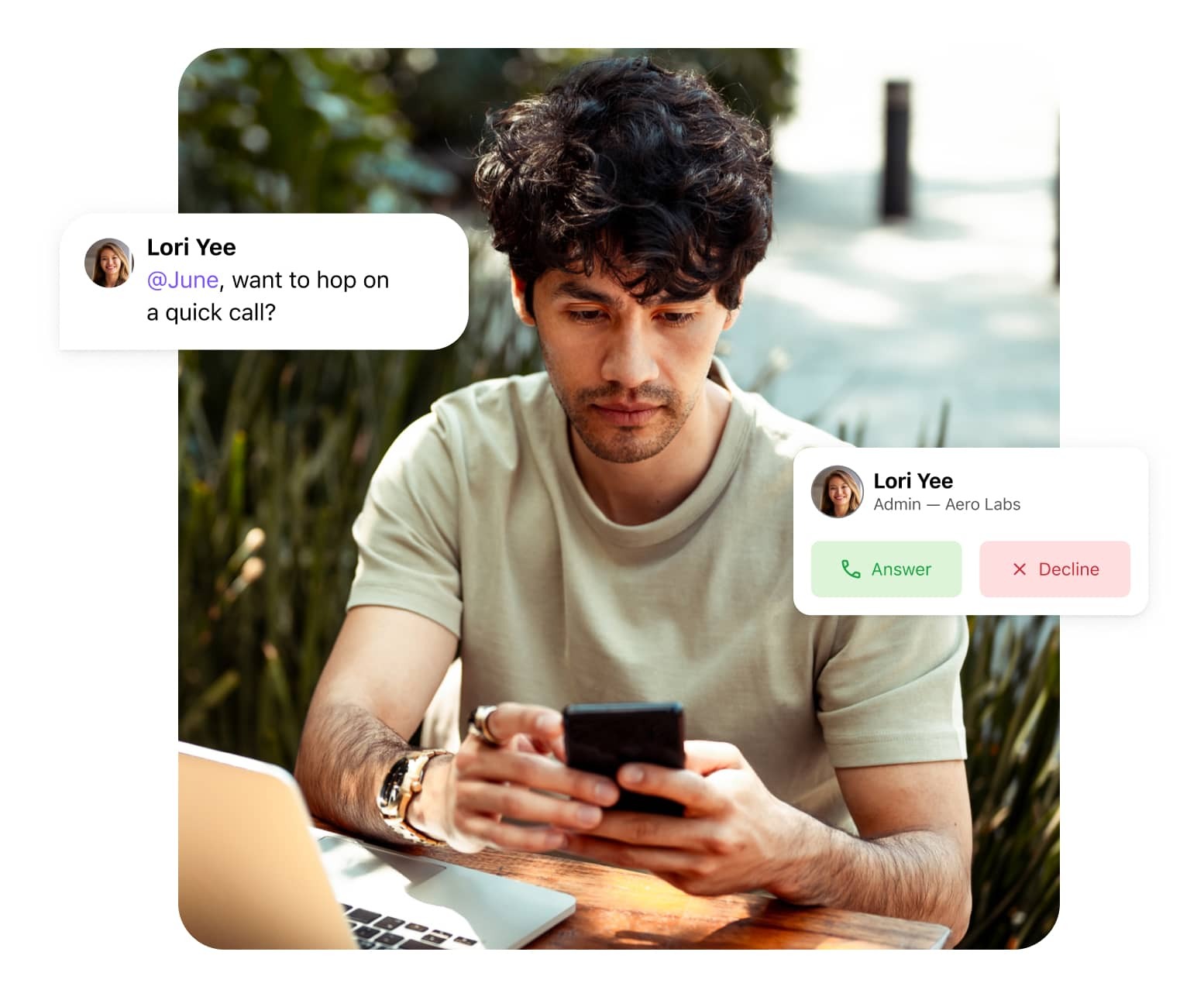 Dialpad digital customer service call and message
