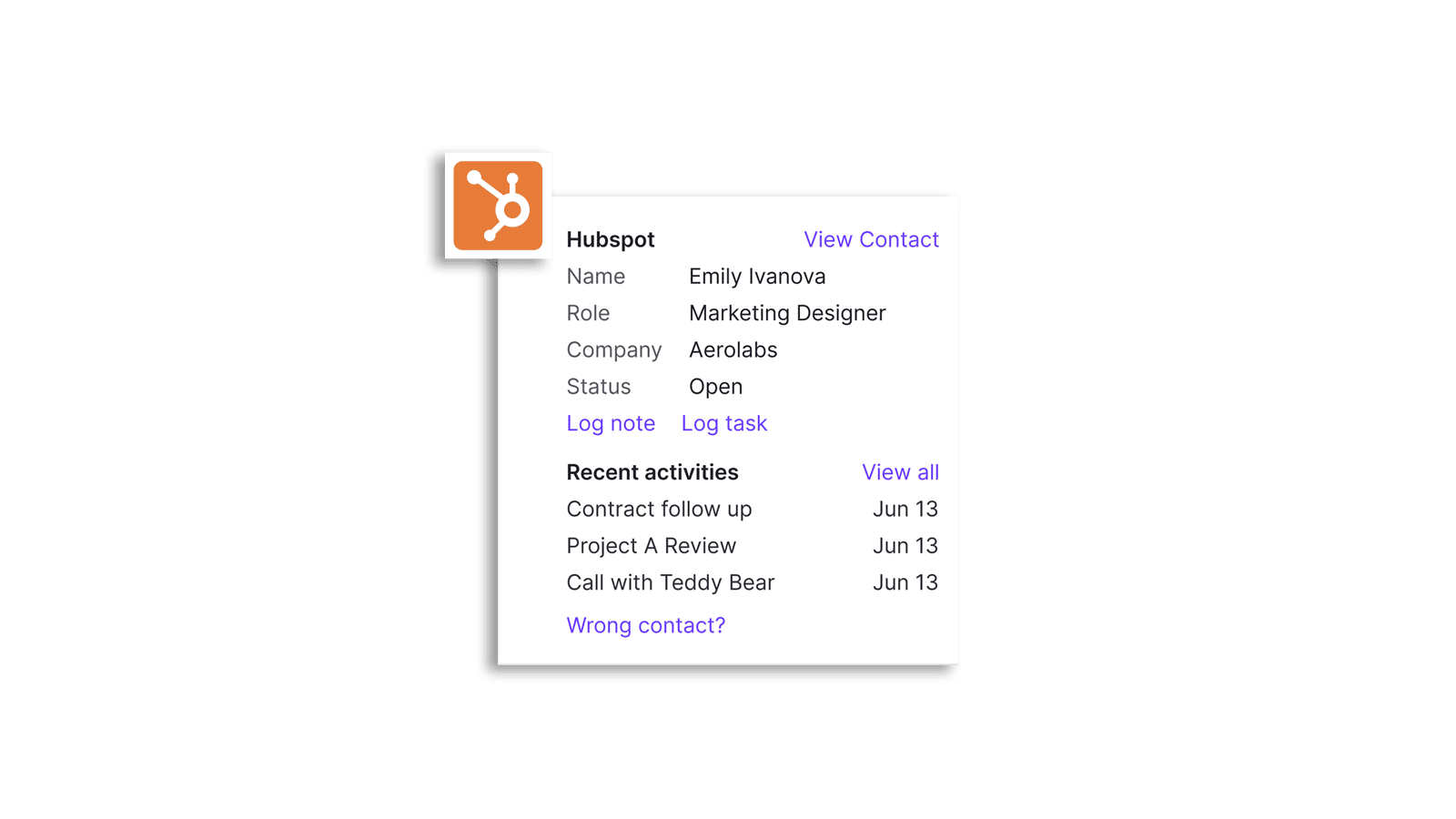 Hubspots dialpad automation that creates call notes