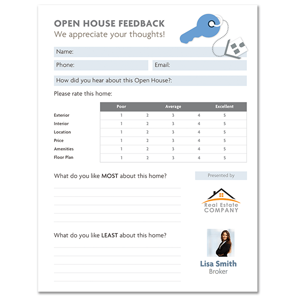 Open house feedback
