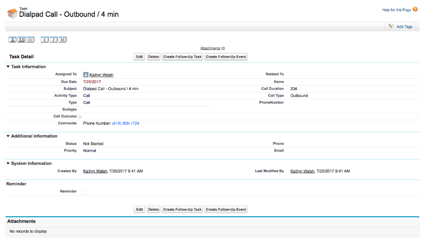 Salesforce integration
