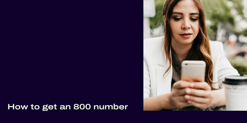 How to get an 800 number Header