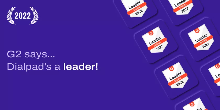 Dialpad named a G2 leader header