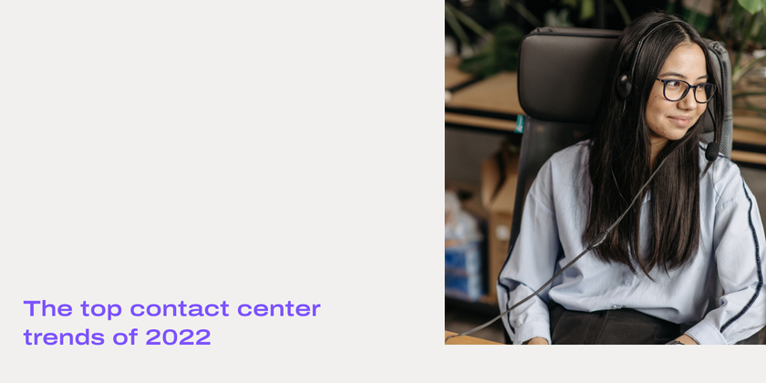 Contact center trends 2022 header