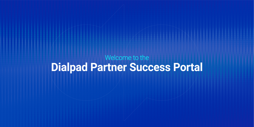 Dialpad partner success portal header image