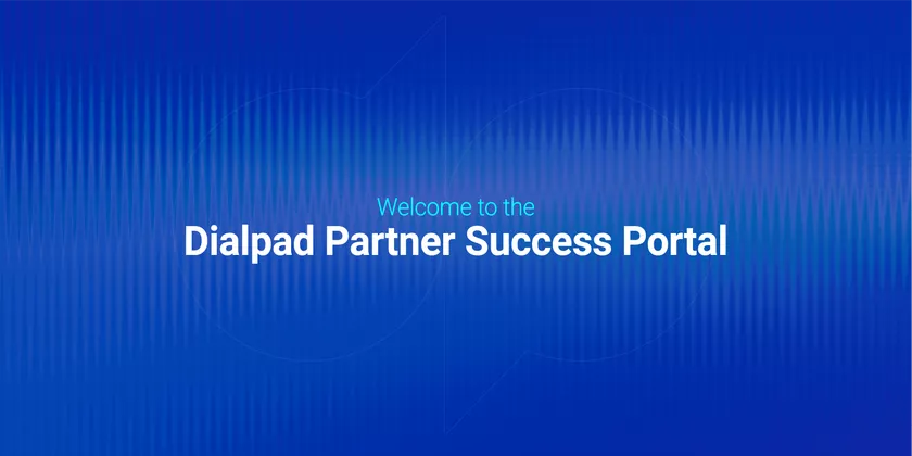 Dialpad partner success portal header image