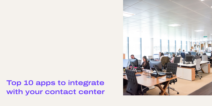 Apps for contact centers header