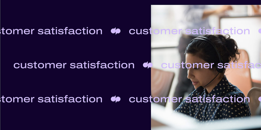 Customer satisfaction metrics header