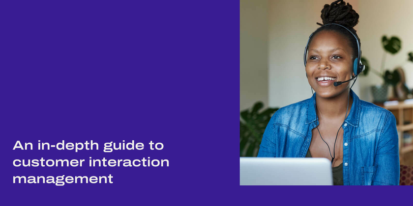 Customer interaction guide header