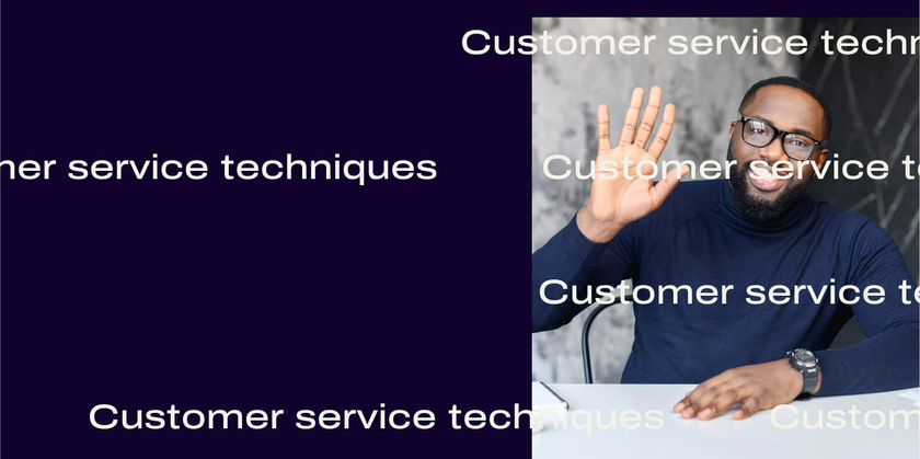 Customer service techniques header