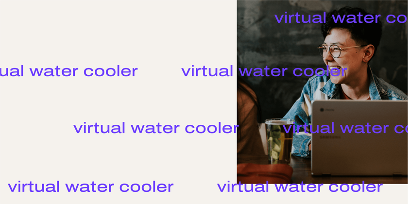 Virtual water cooler header