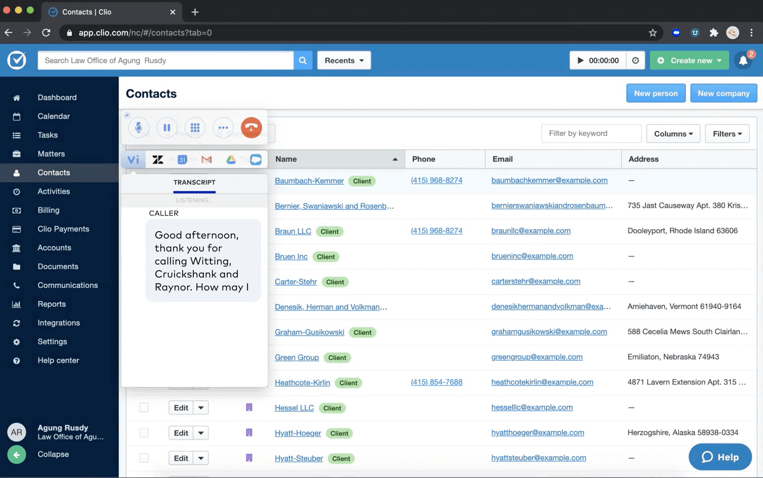 clio dialpad integration